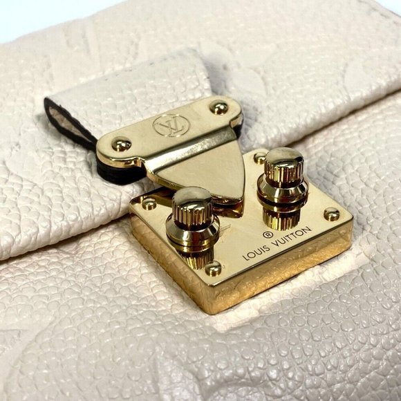 Authentic LOUIS VUITTON M81071 MonogramEmpreinte Wallet Portefeuille Metis Trifo - Picture 3 of 13